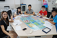 CUHK students learn the key to success in running a business through the ERP competition (Photo Credit: Mr Simon Lau)